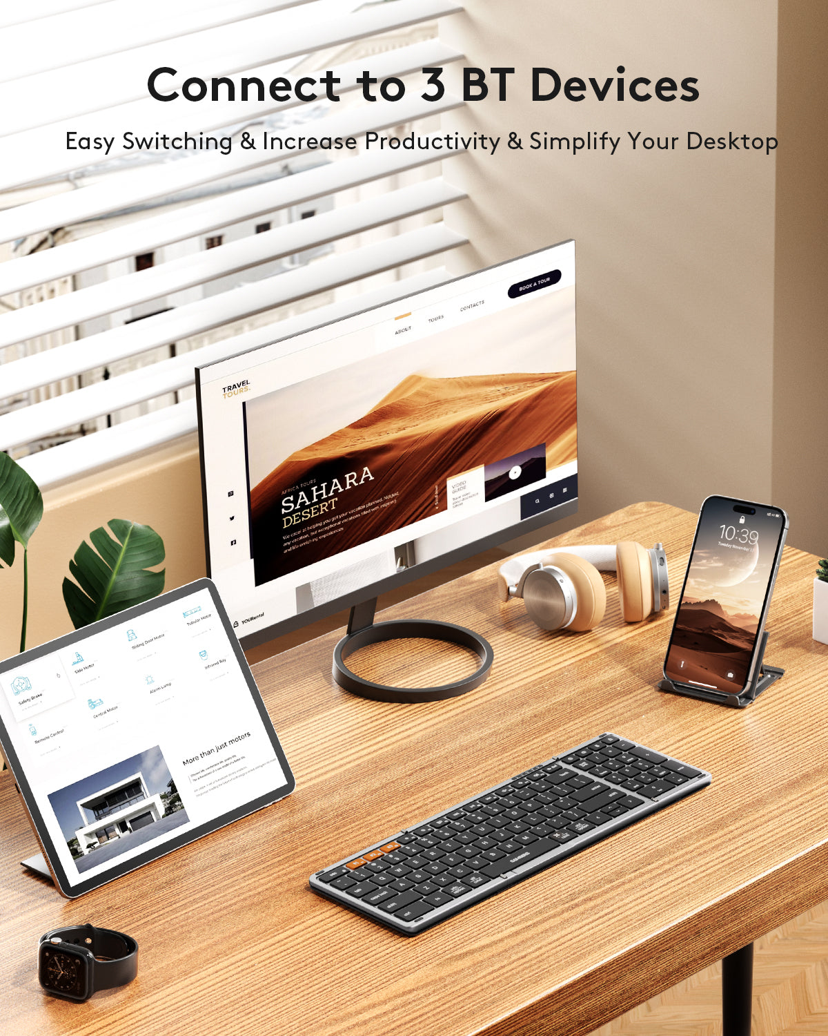 Foldable Keyboard with Numeric Keypad - KF06S