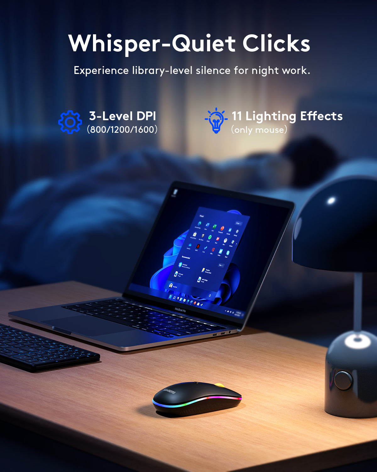 Samsers Foldable Keyboard and Mouse with Backlight - KM01X