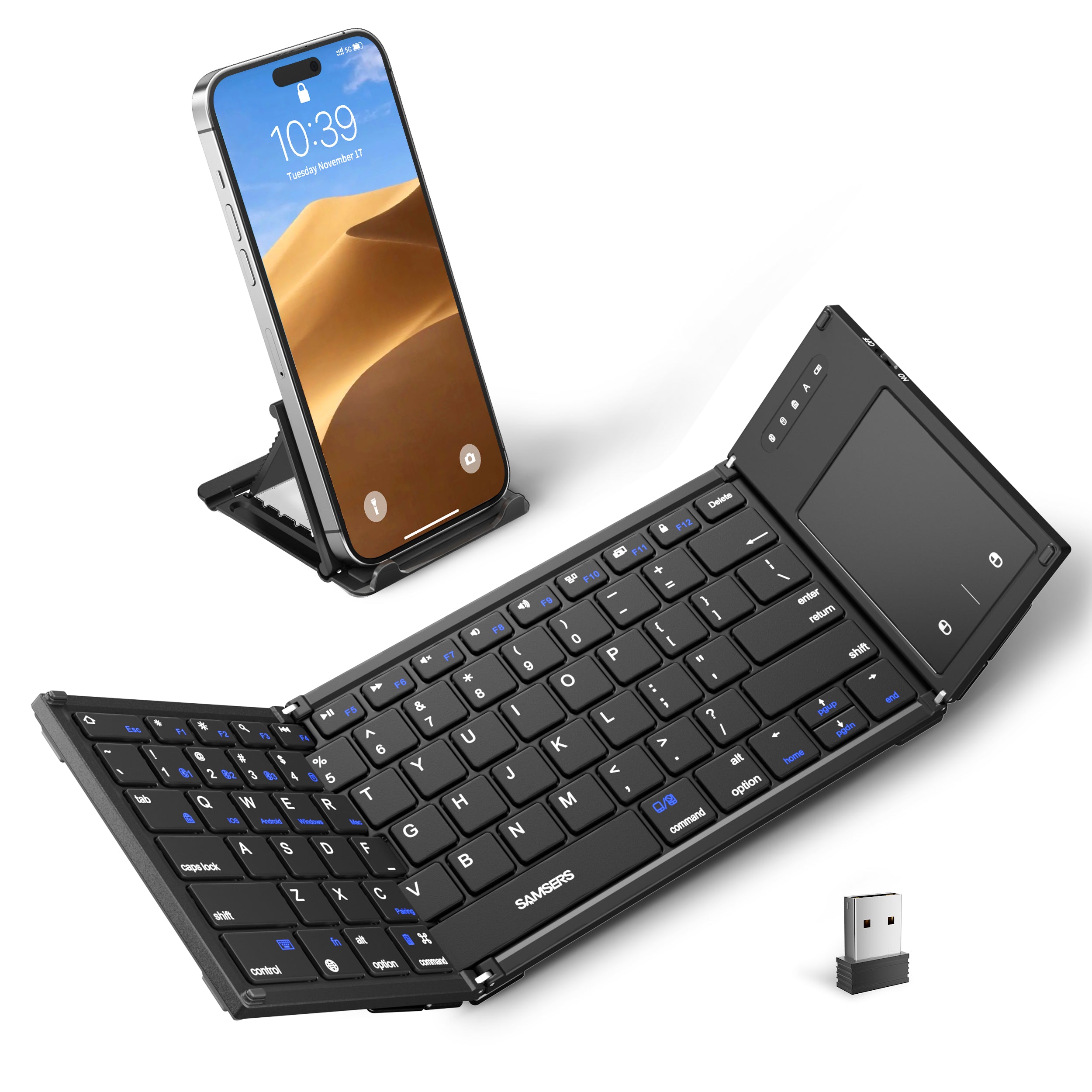 Dual-Mode Folding Keyboard with Touchpad - B066T
