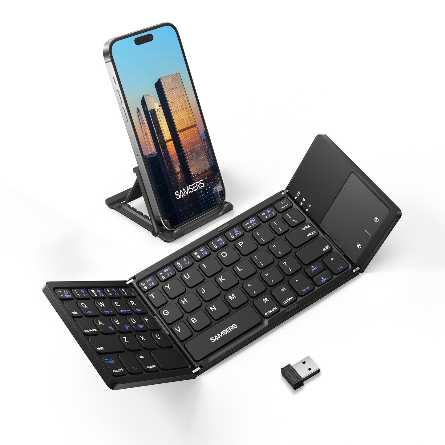 Dual Mode Folding Keyboard with Touchpad - KT03M