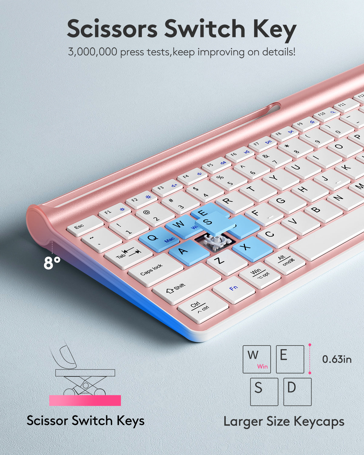 Ultra Slim Silent Keyboard and Mouse Set - HD306