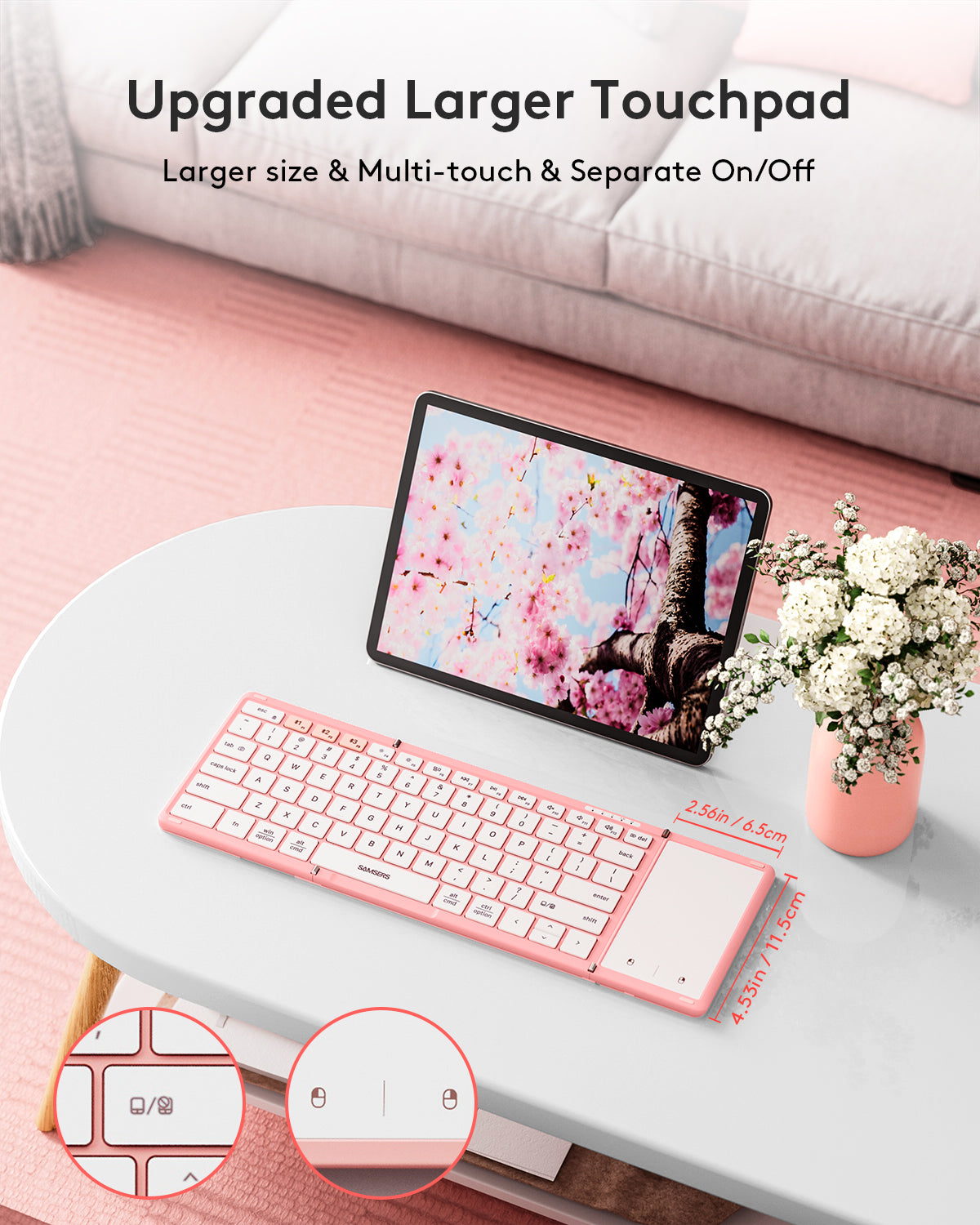 Foldable Keyboard with Touchpad - KT06S