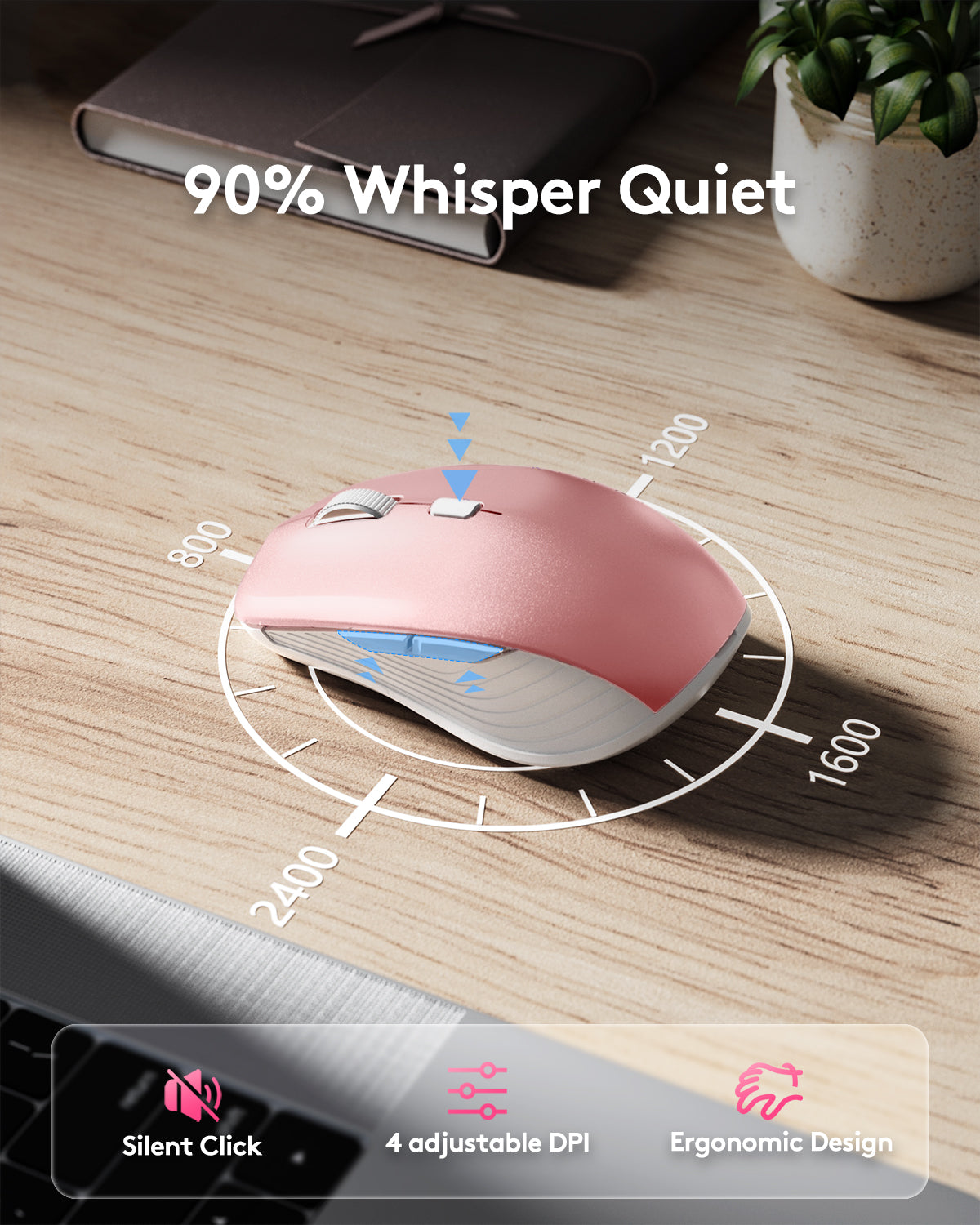 Ultra Slim Silent Keyboard and Mouse Set - HD306