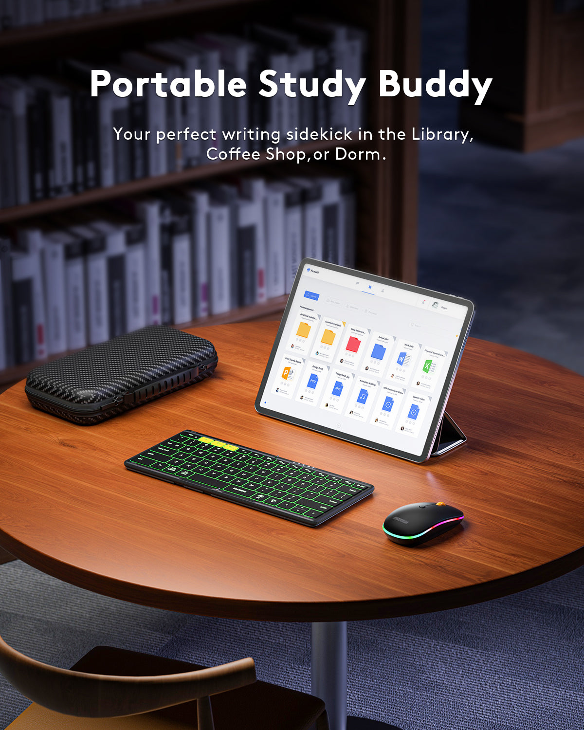 Samsers Foldable Keyboard and Mouse with Backlight - KM08X