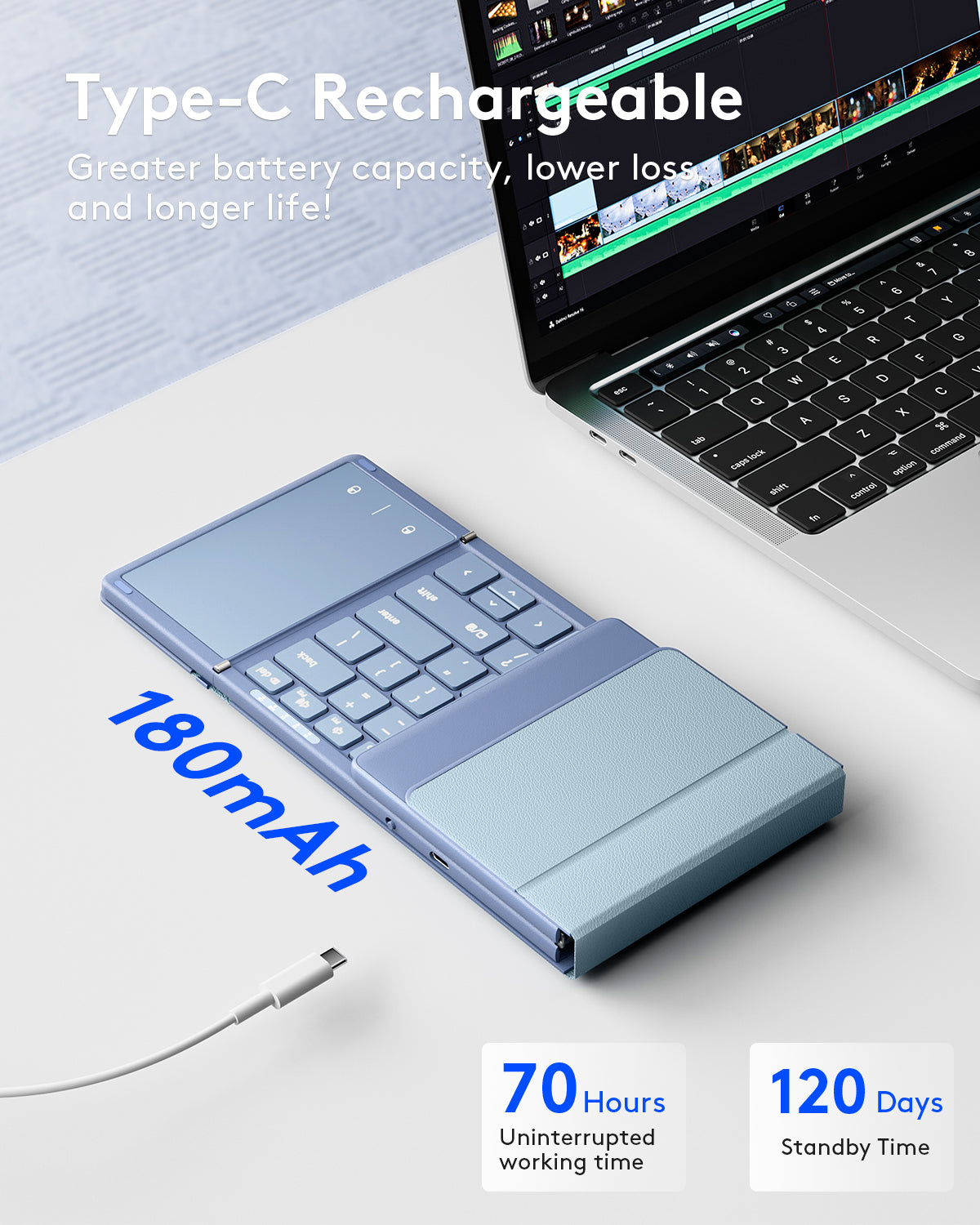 Foldable Keyboard with Touchpad - KT06S