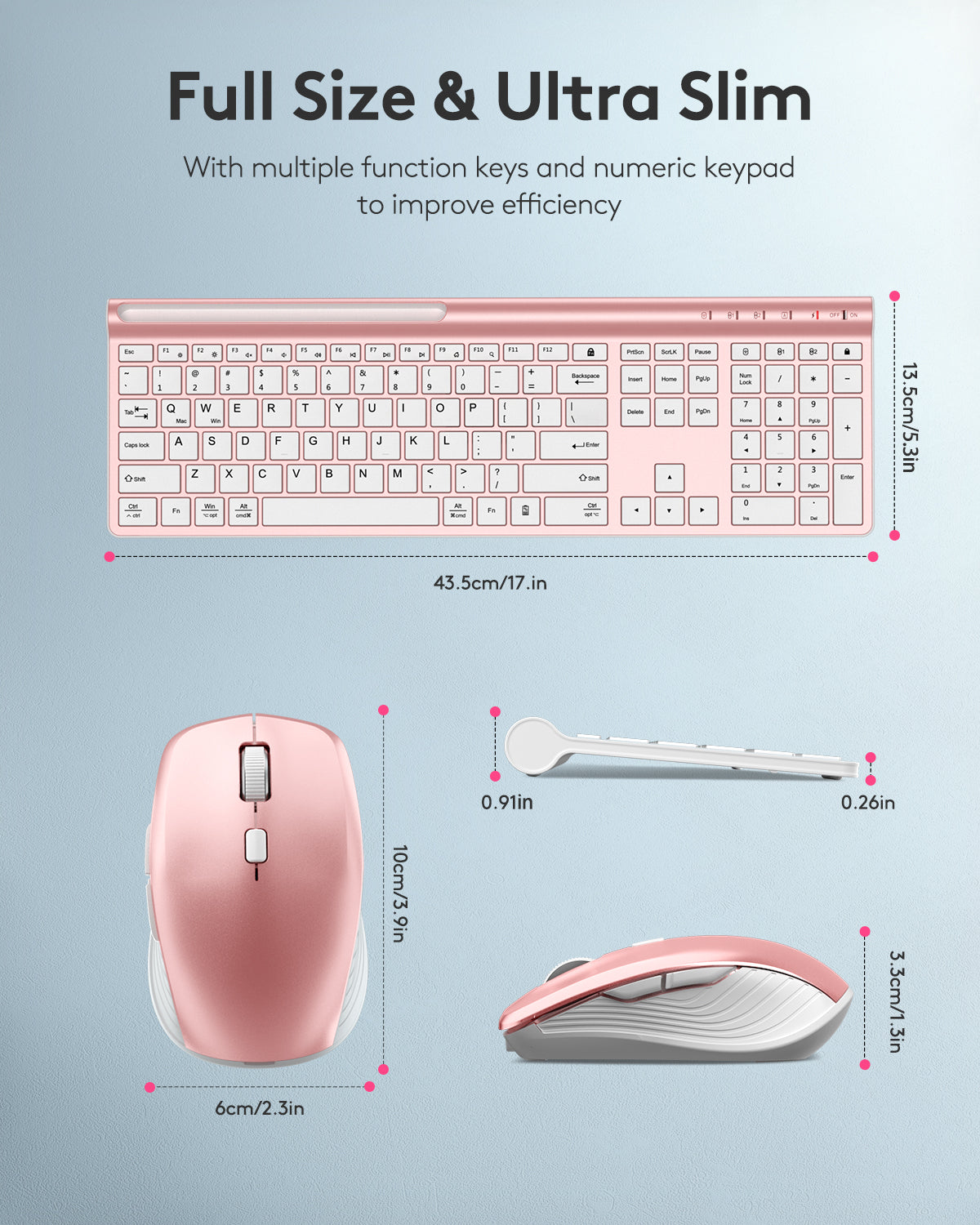 Ultra Slim Silent Keyboard and Mouse Set - HD306