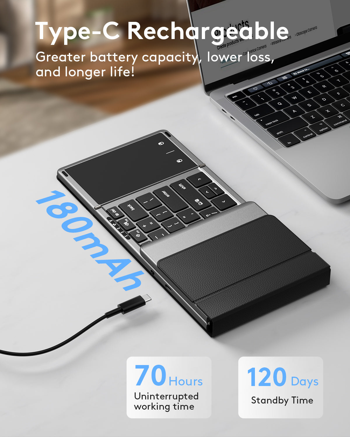 Foldable Keyboard with Touchpad - KT06S