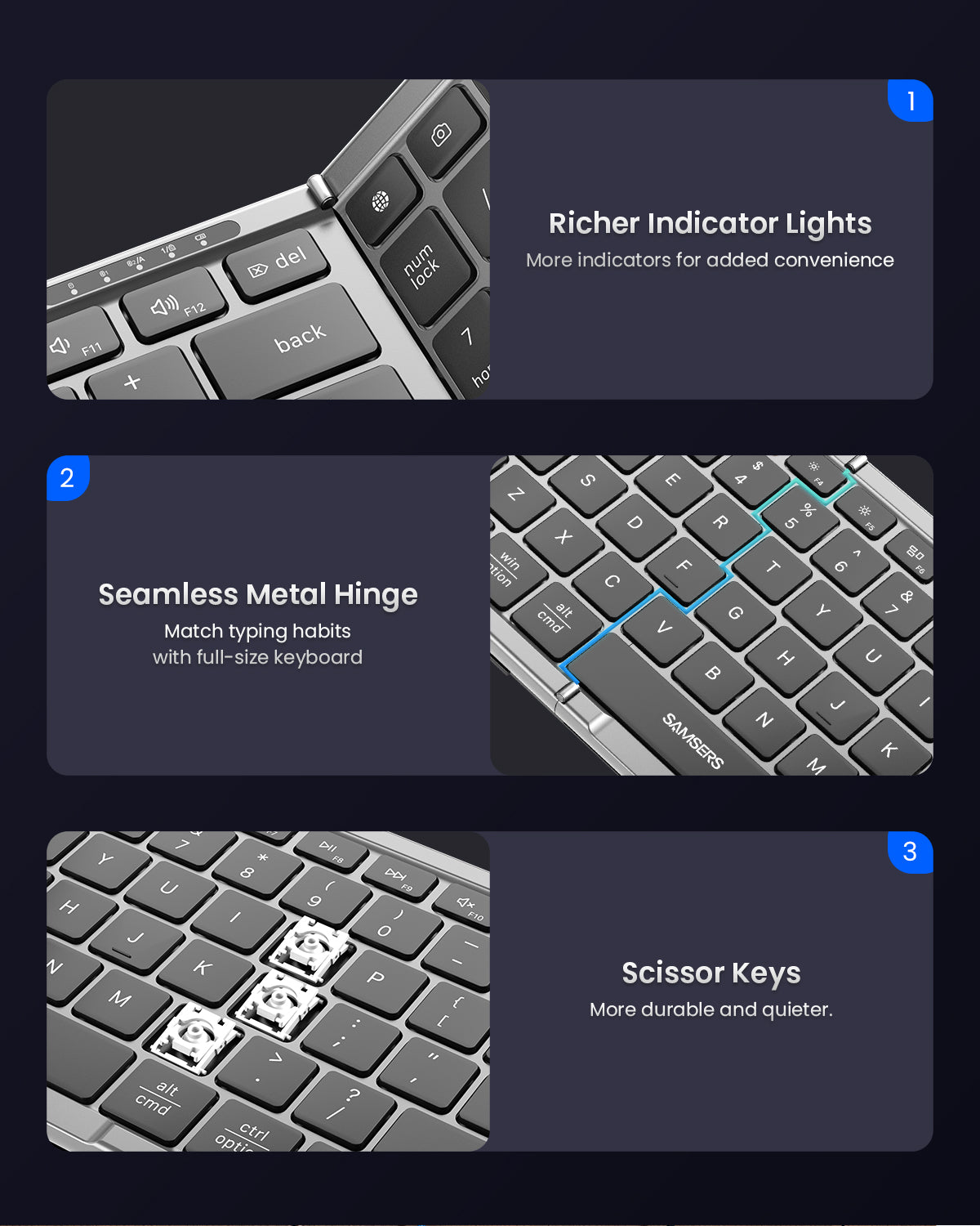 Foldable Keyboard and Mouse Combo - KM01