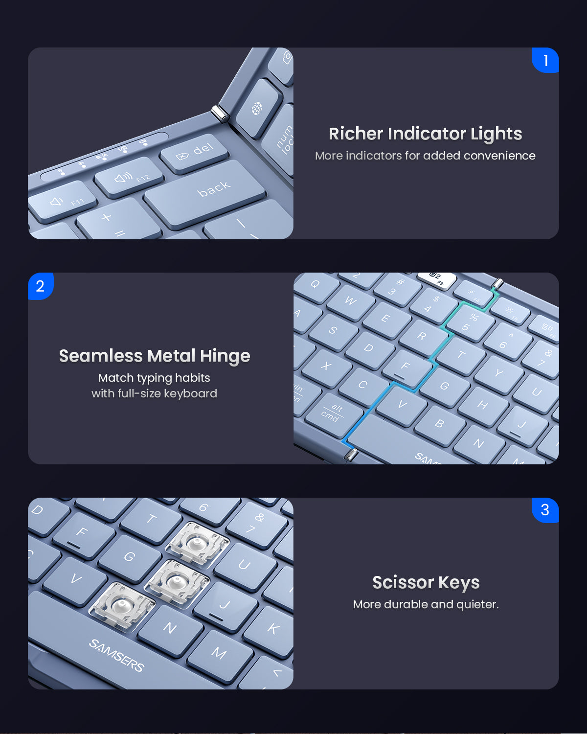 Foldable Keyboard and Mouse Combo - KM01
