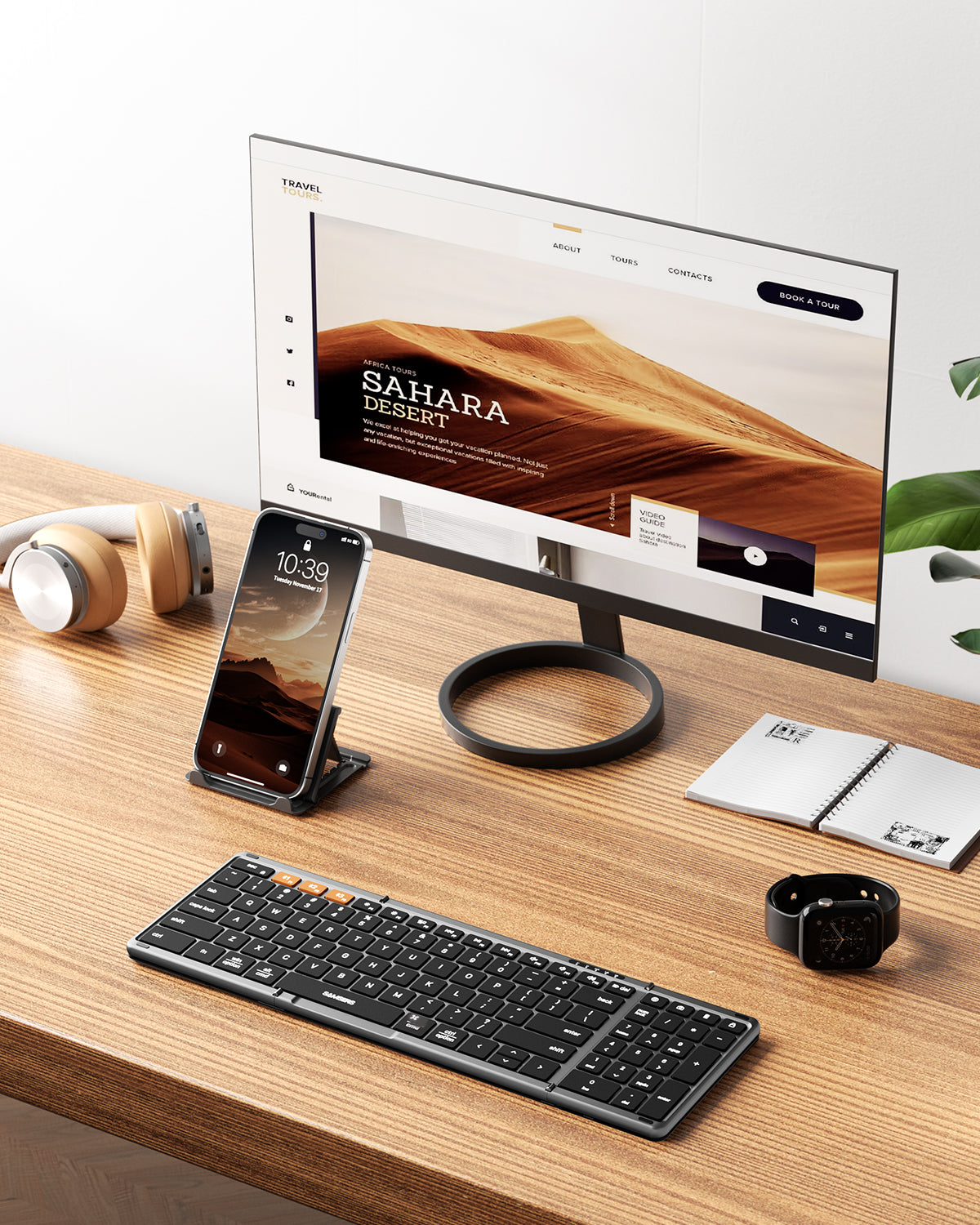 Foldable Keyboard with Numeric Keypad - KF06S