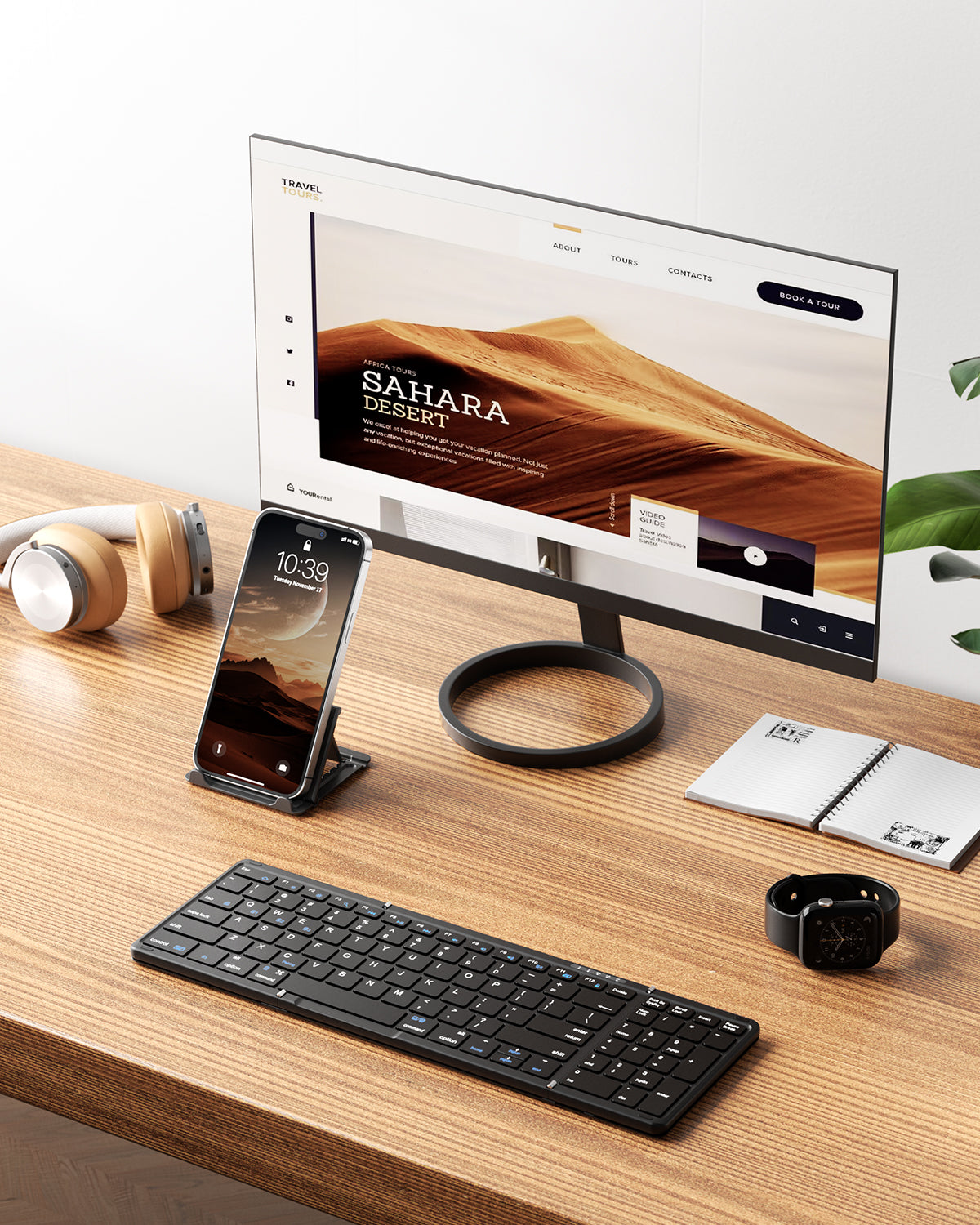 Foldable Keyboard with Numeric Keypad - KF06