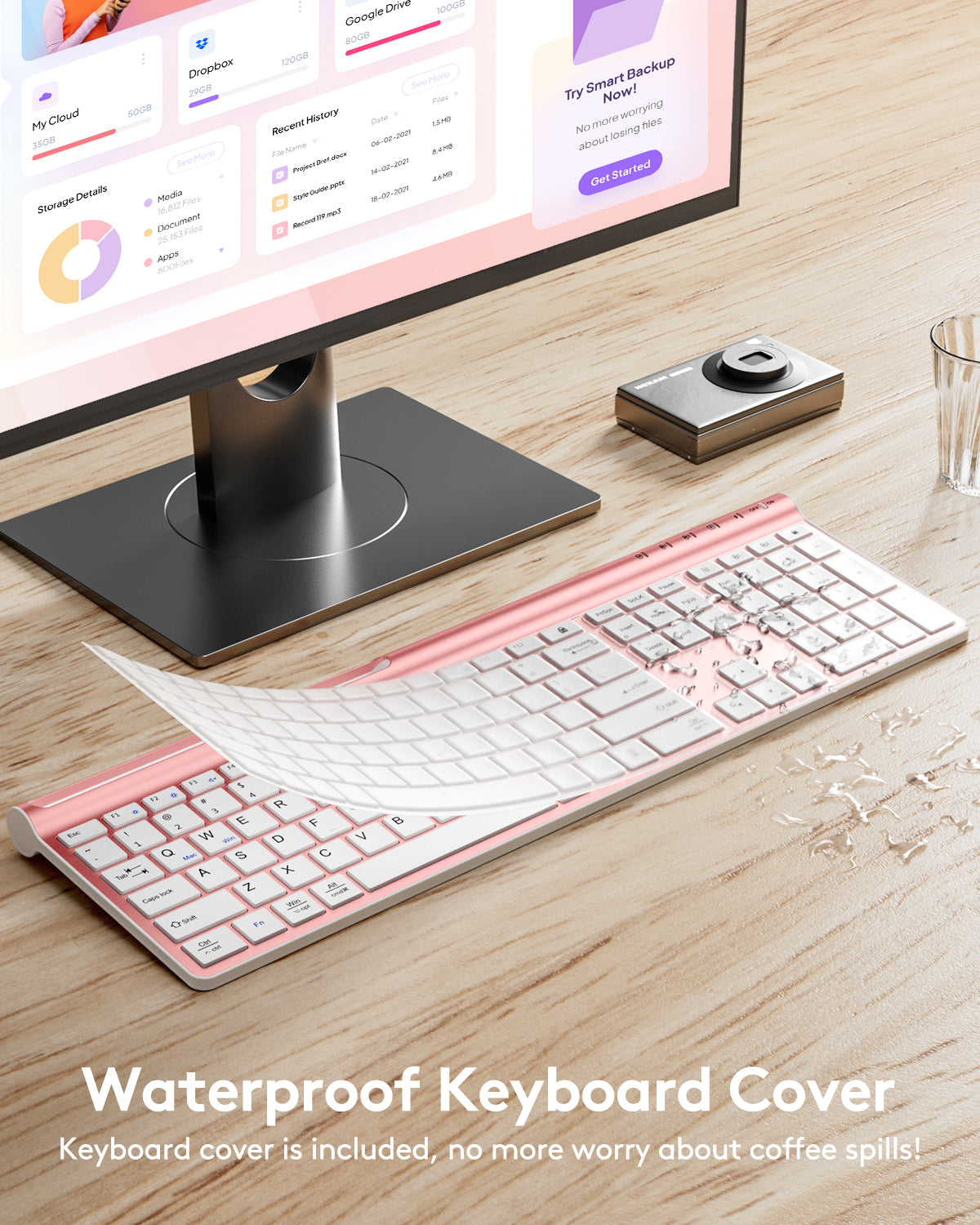 Ultra Slim Silent Keyboard and Mouse Set - HD306