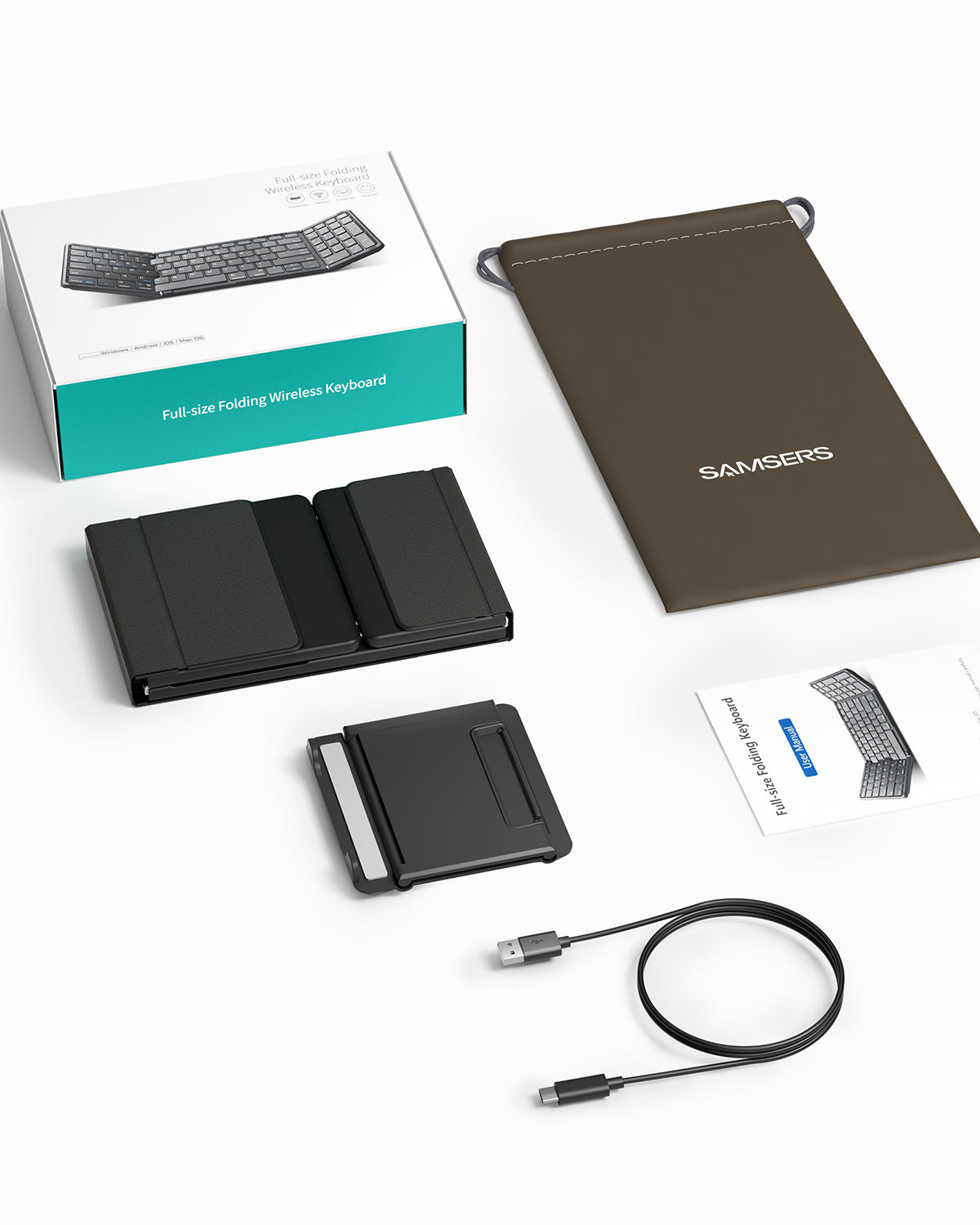 Foldable Keyboard with Numeric Keypad - KF06