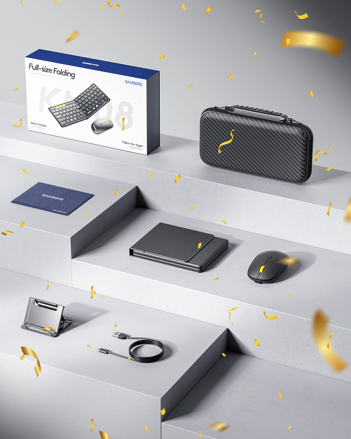 Foldable Keyboard and Mouse Combo - KM08