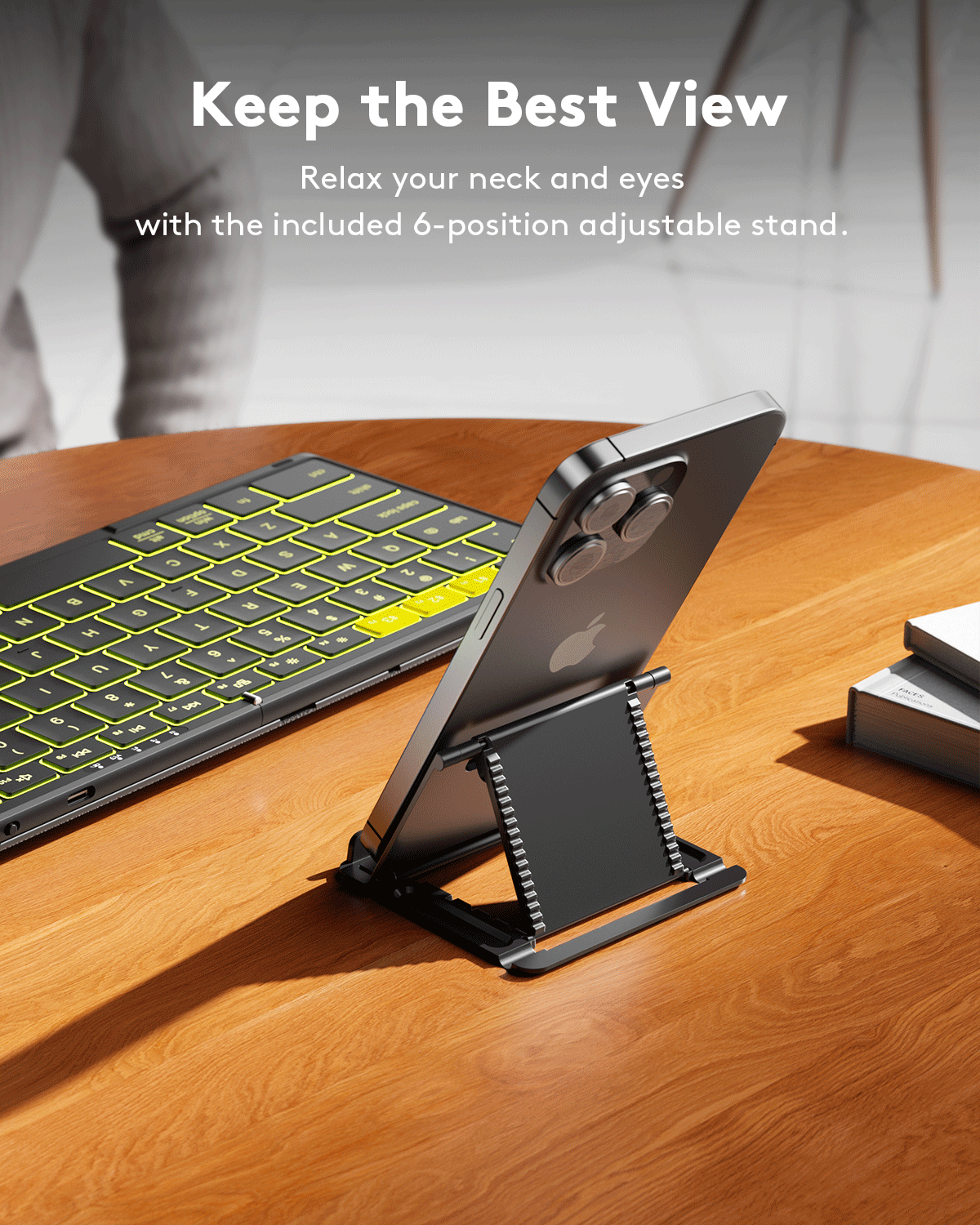 Full-Size Foldable Bluetooth Keyboard - KF08X