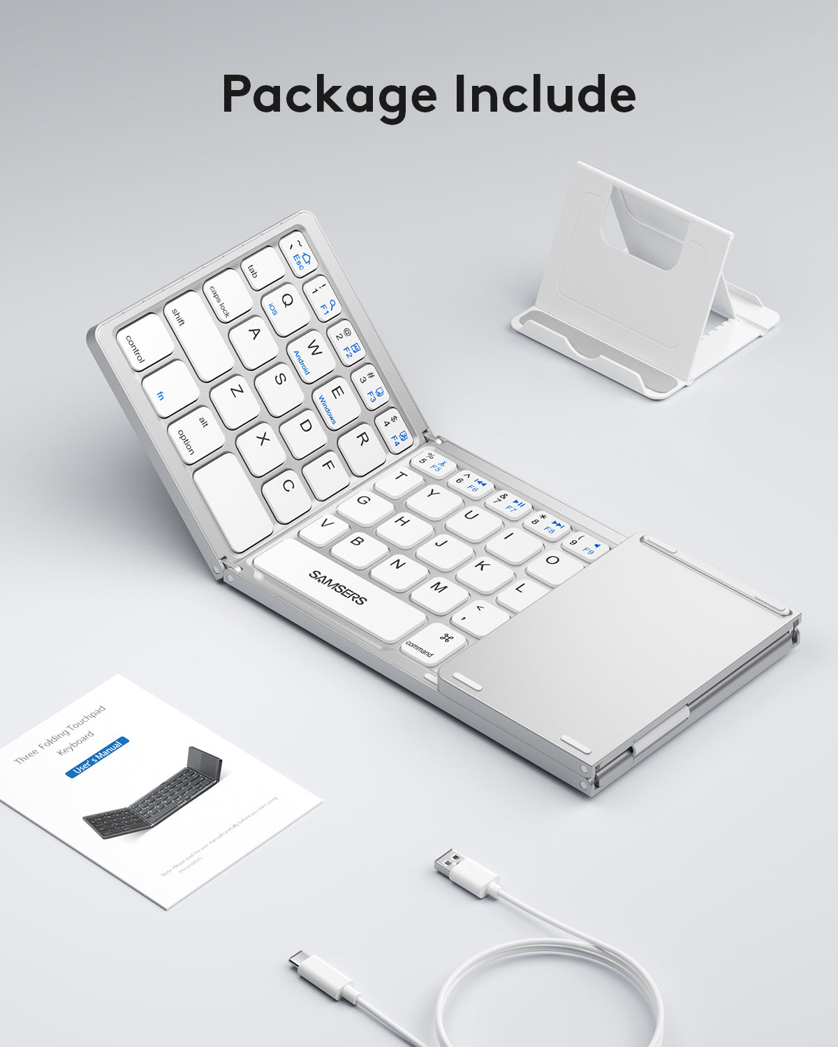 Folding Keyboard with Touchpad - KT03