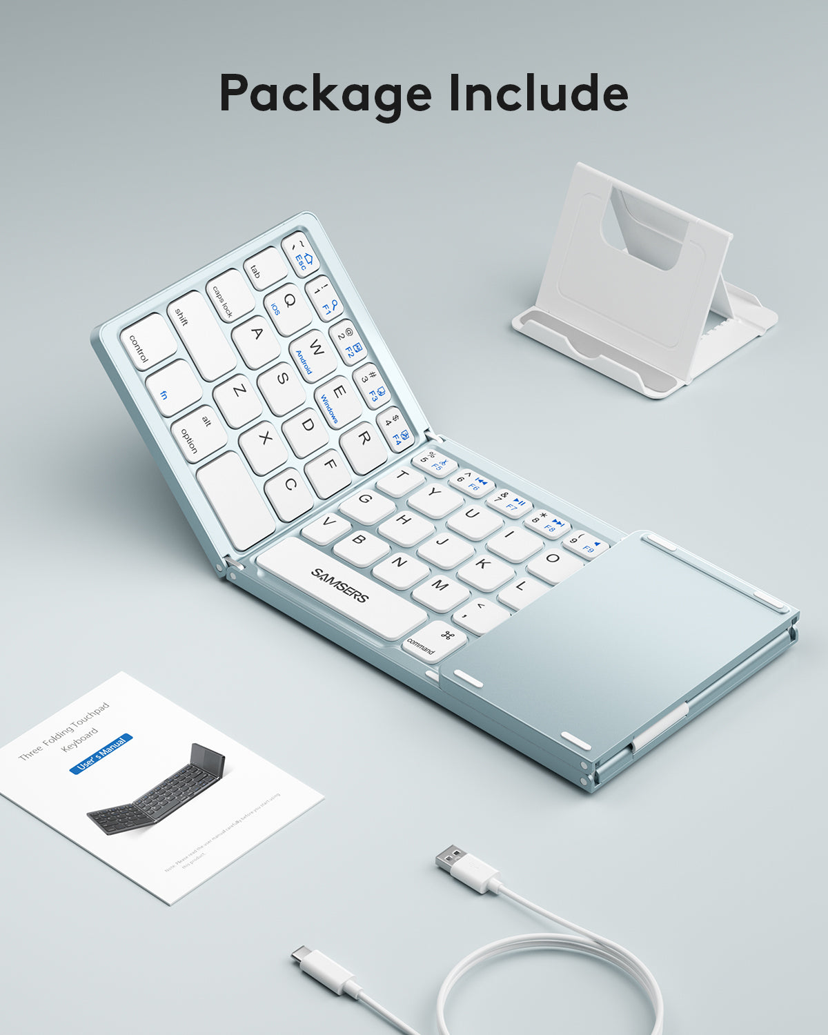 Folding Keyboard with Touchpad - KT03