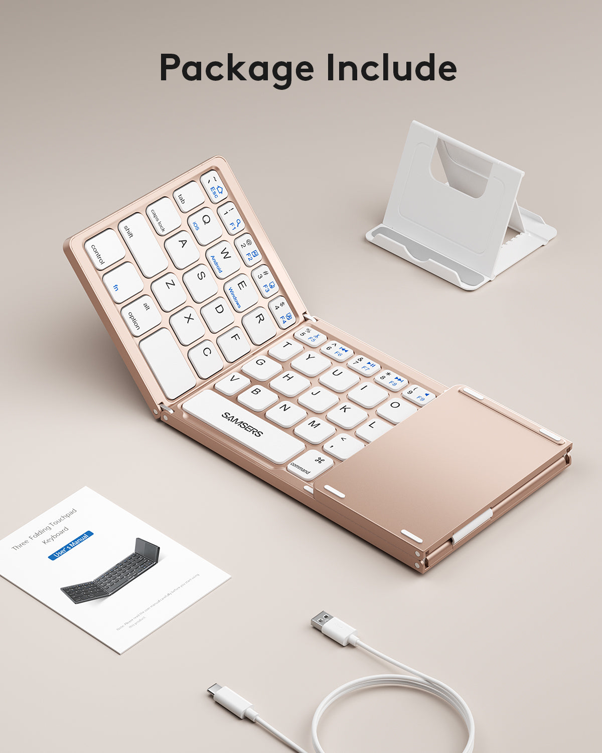 Folding Keyboard with Touchpad - KT03