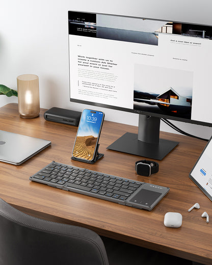 Full-Size Folding Keyboard with Touchpad - B066T