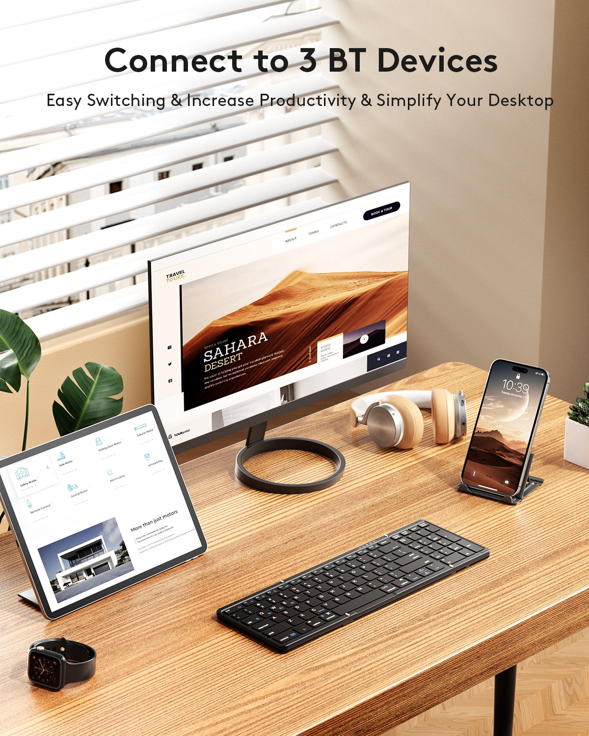 Foldable Keyboard with Numeric Keypad - KF06