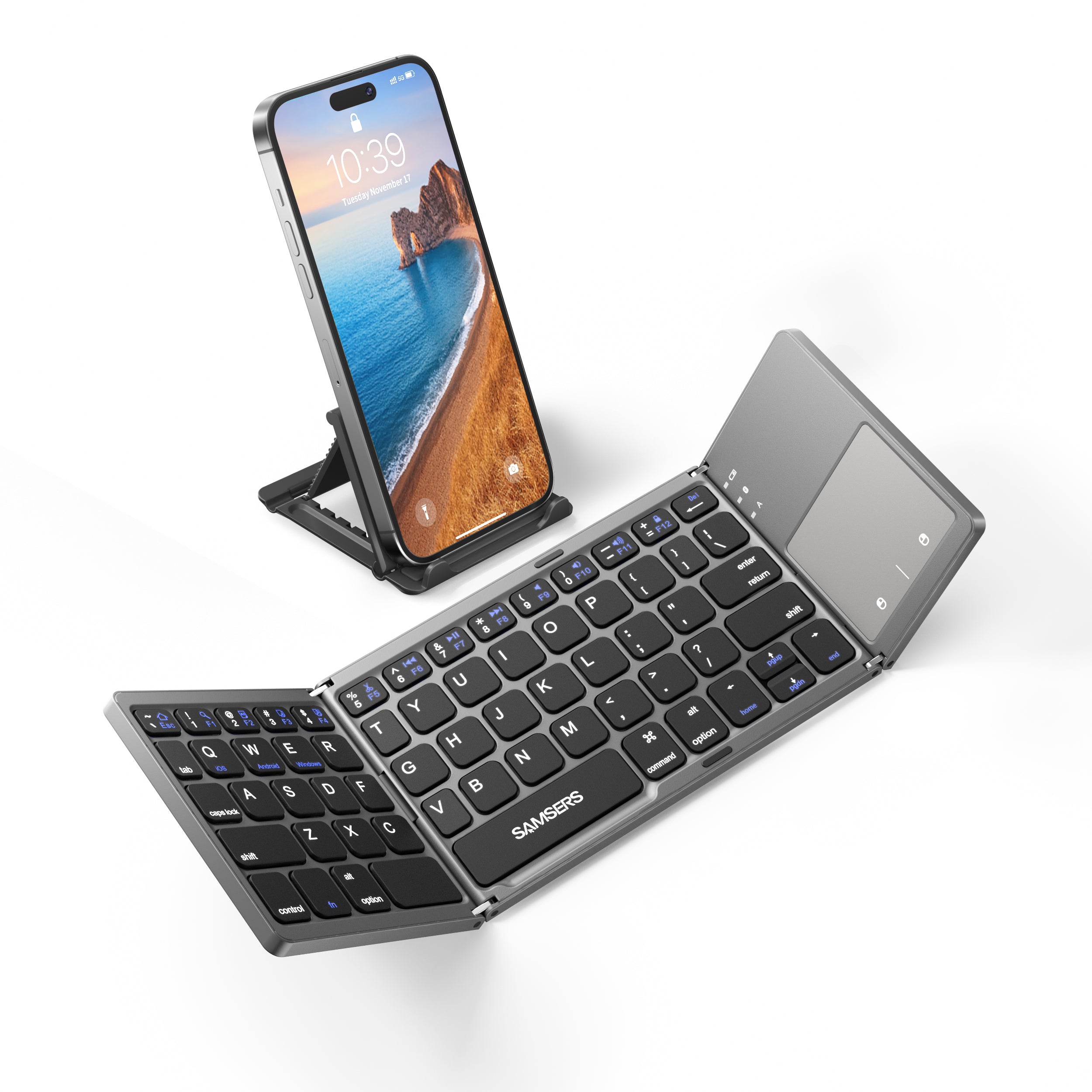 Samsers Folding Keyboard with Touchpad - KT03