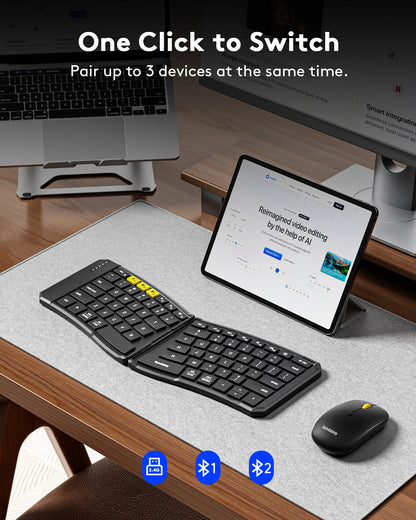 Ergonomic Foldable Keyboard Combo - KM09