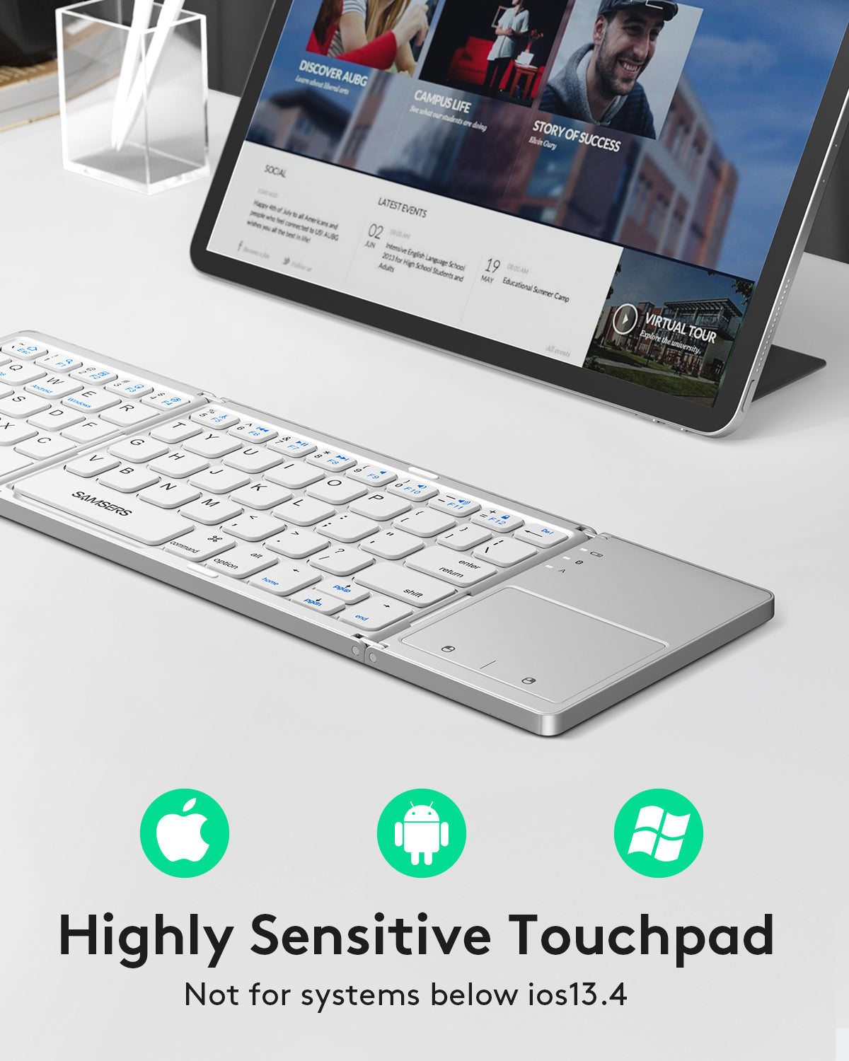 Folding Keyboard with Touchpad - KT03