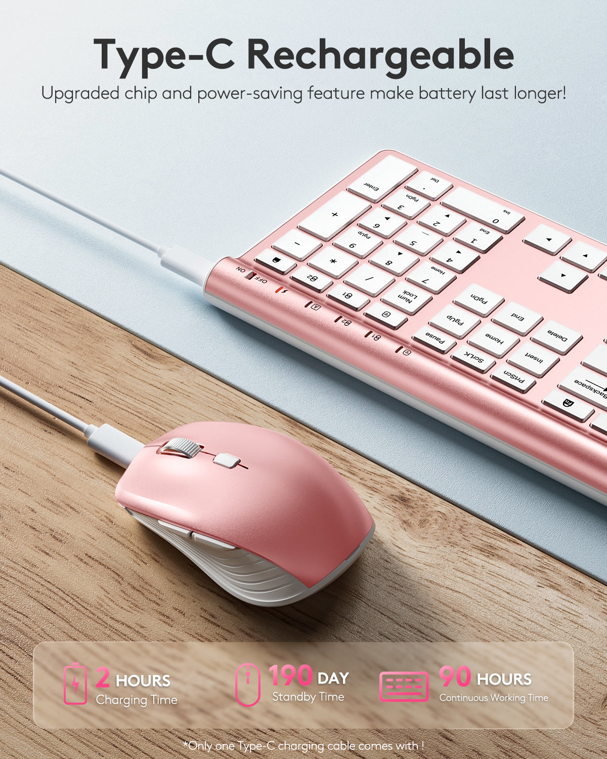 Ultra Slim Silent Keyboard and Mouse Set - HD306