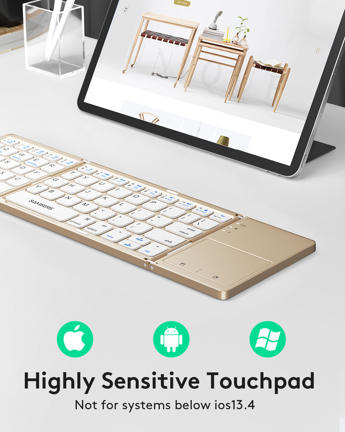 Folding Keyboard with Touchpad - KT03