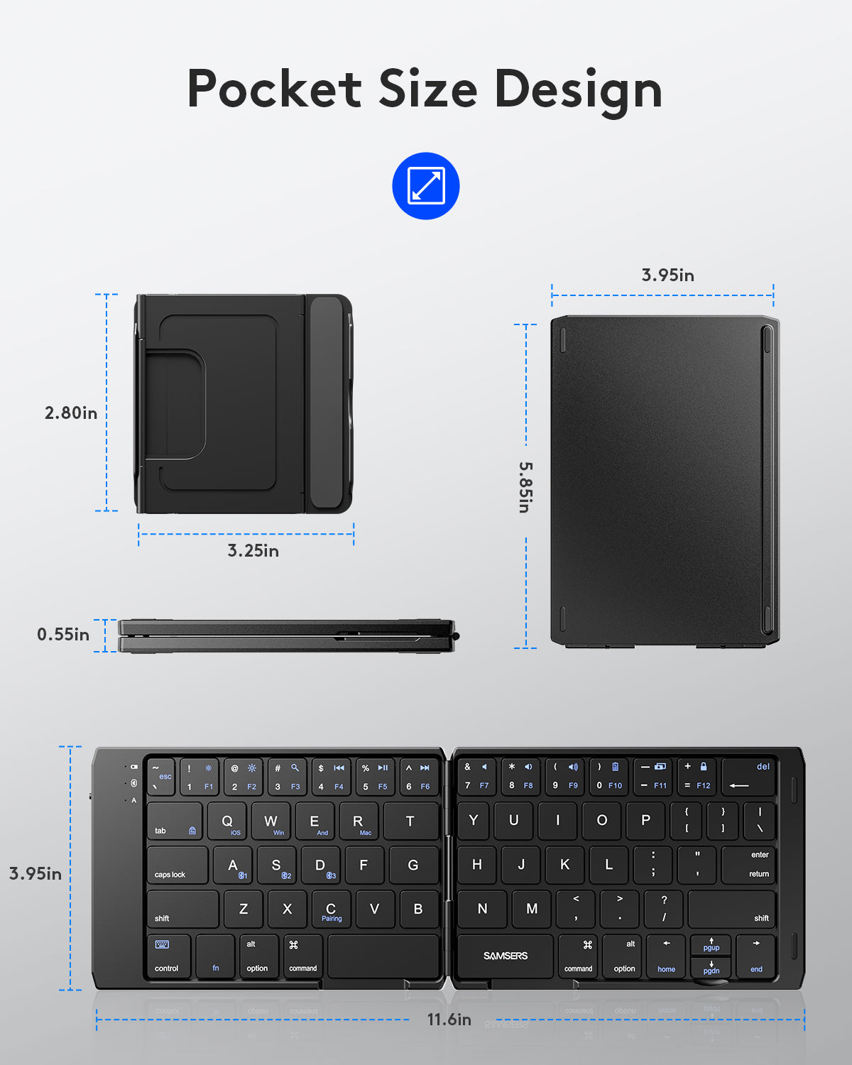 Folding Pocket Keyboard - KD07T