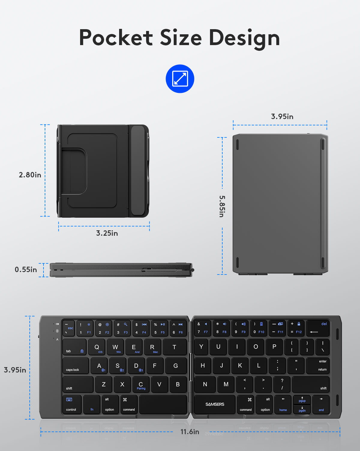 Folding Pocket Keyboard - KD07T