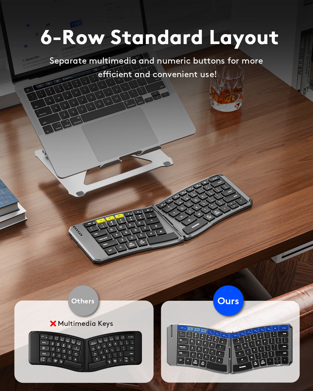 Ergonomic Foldable Keyboard - KE09U