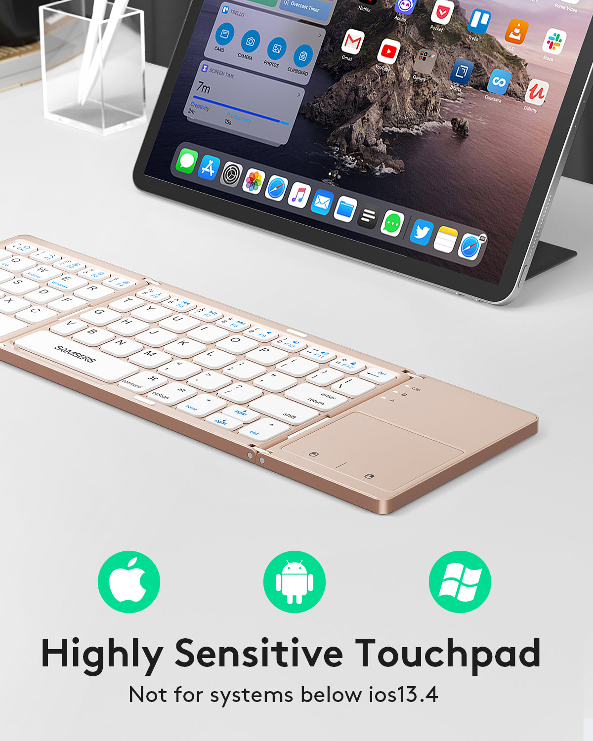 Folding Keyboard with Touchpad - KT03