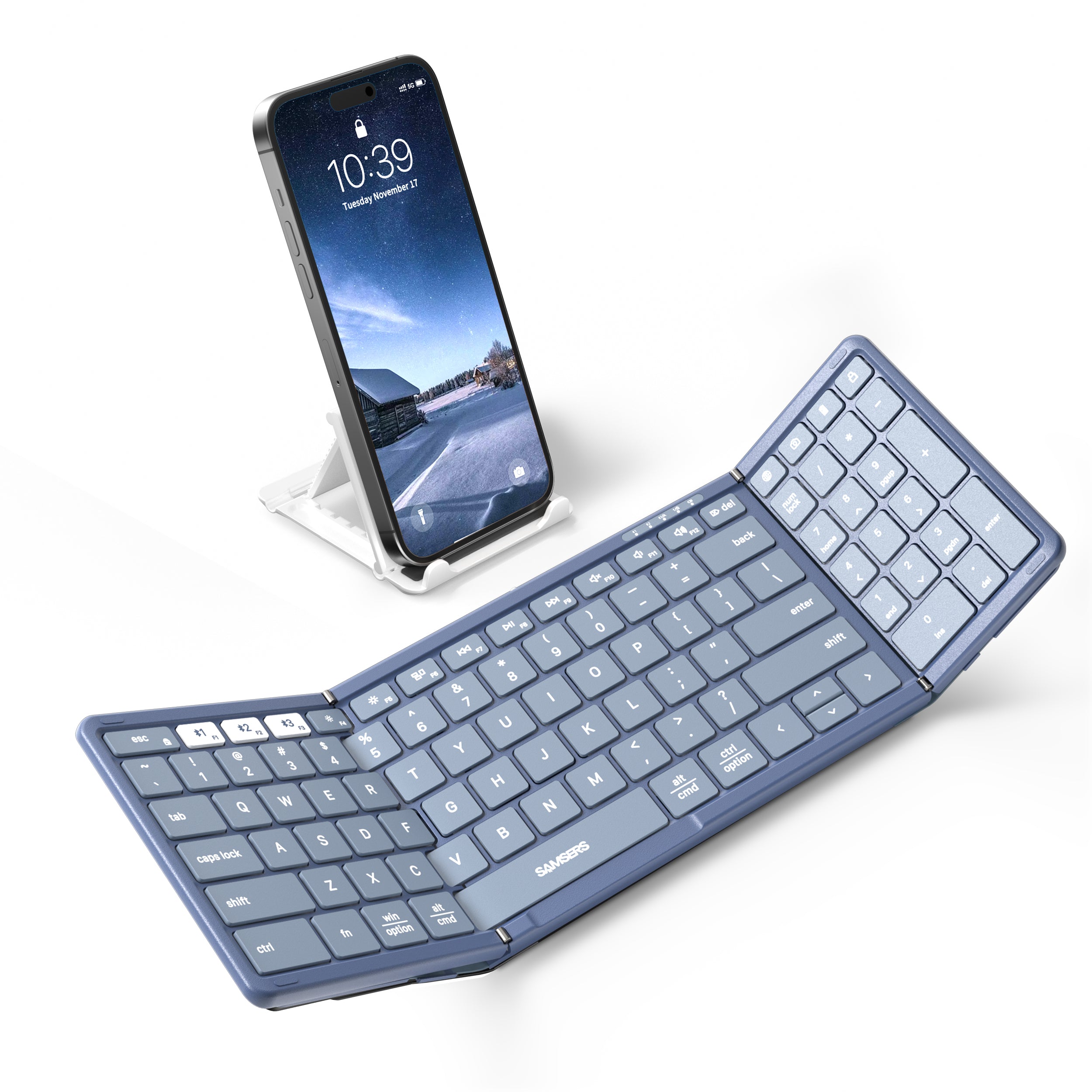 Foldable Keyboard with Numeric Keypad - KF06S
