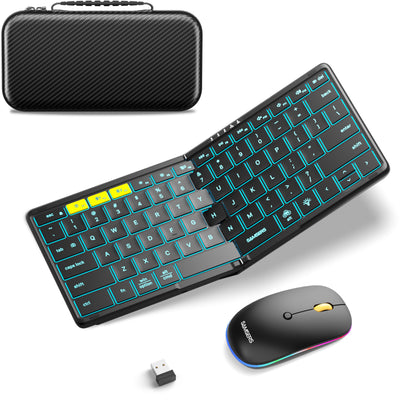 Samsers Foldable Keyboard and Mouse with Backlight - KM08X