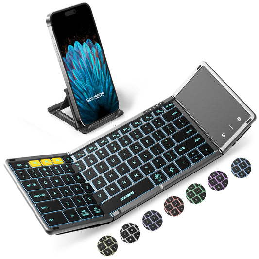 Foldable Keyboard with Touchpad with Backlight - KT06S