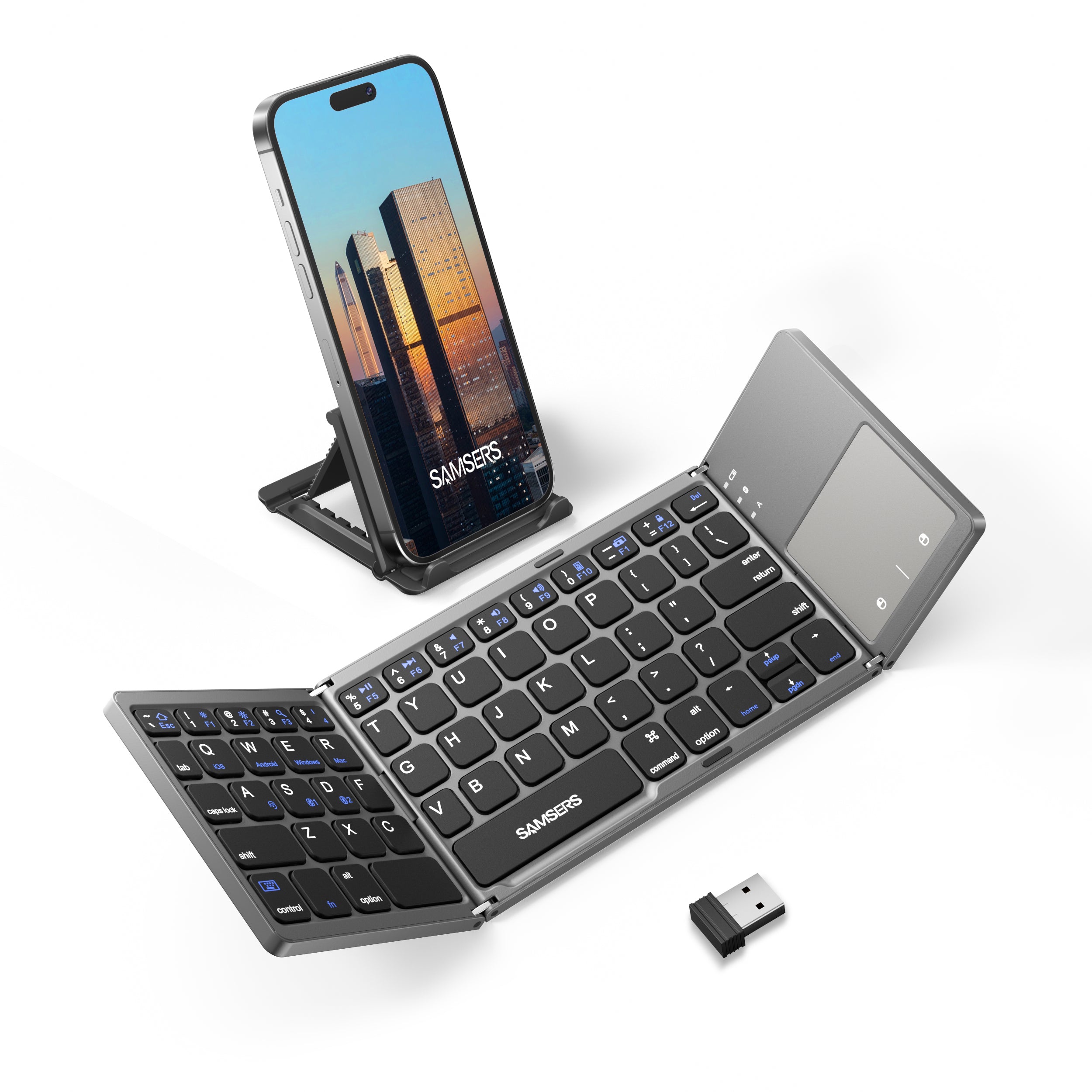 Dual Mode Folding Keyboard with Touchpad - KT03M