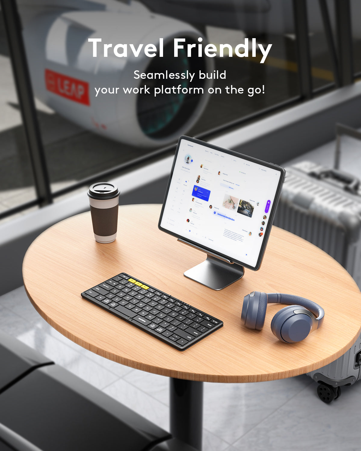 Full-Size Foldable Bluetooth Keyboard - KF08S