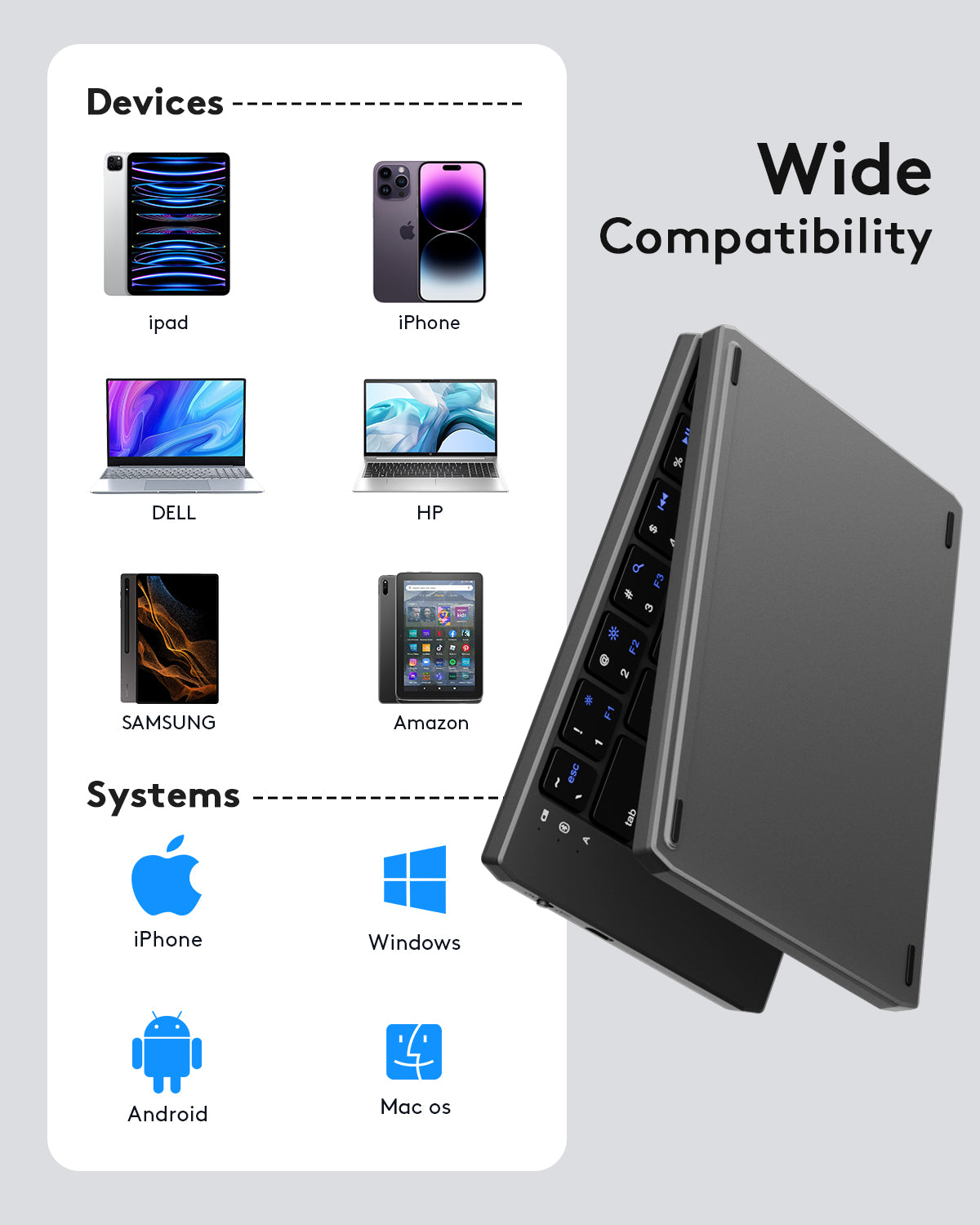 Folding Pocket Keyboard - KD07