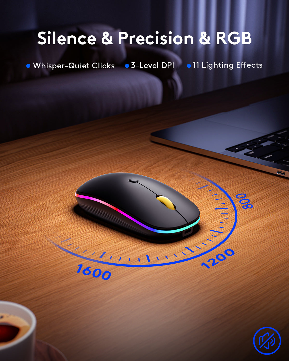 Samsers Foldable Keyboard and Mouse with Backlight - KM08X