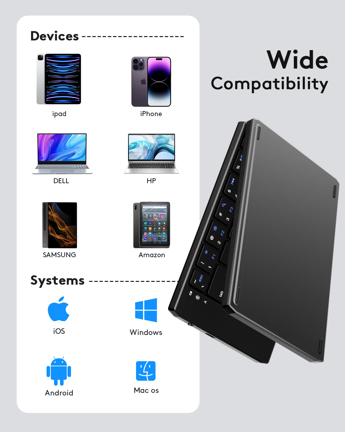 Folding Pocket Keyboard - KD07T