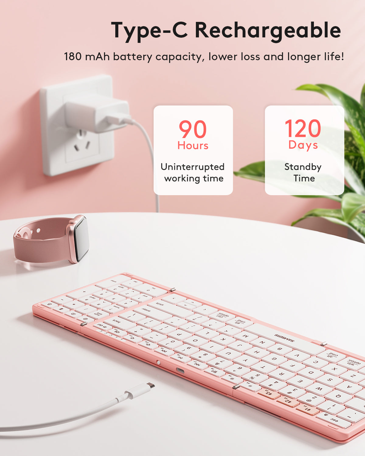 Foldable Keyboard with Numeric Keypad - KF06S