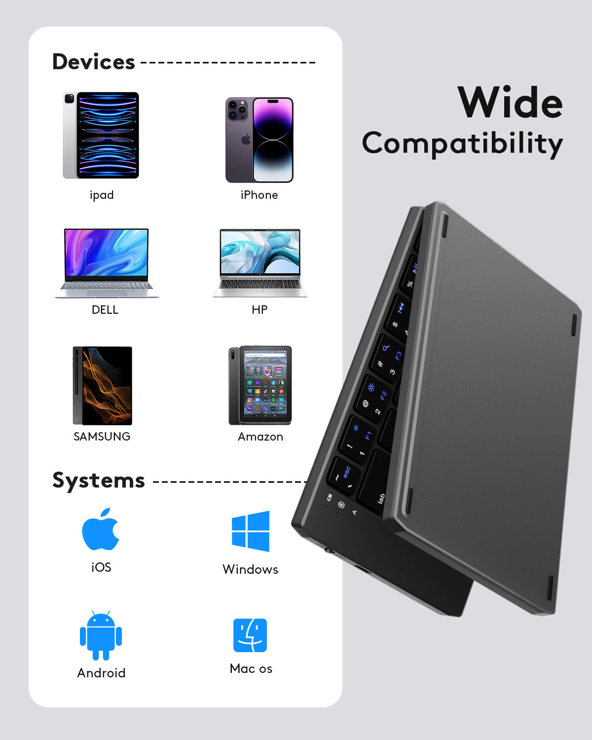 Folding Pocket Keyboard - KD07T