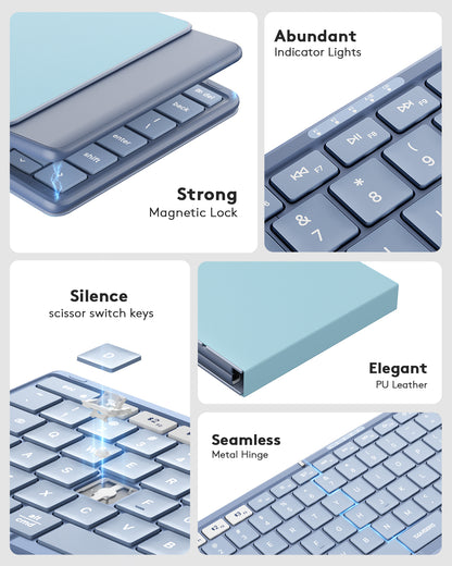 Full-Size Foldable Bluetooth Keyboard - KF08S