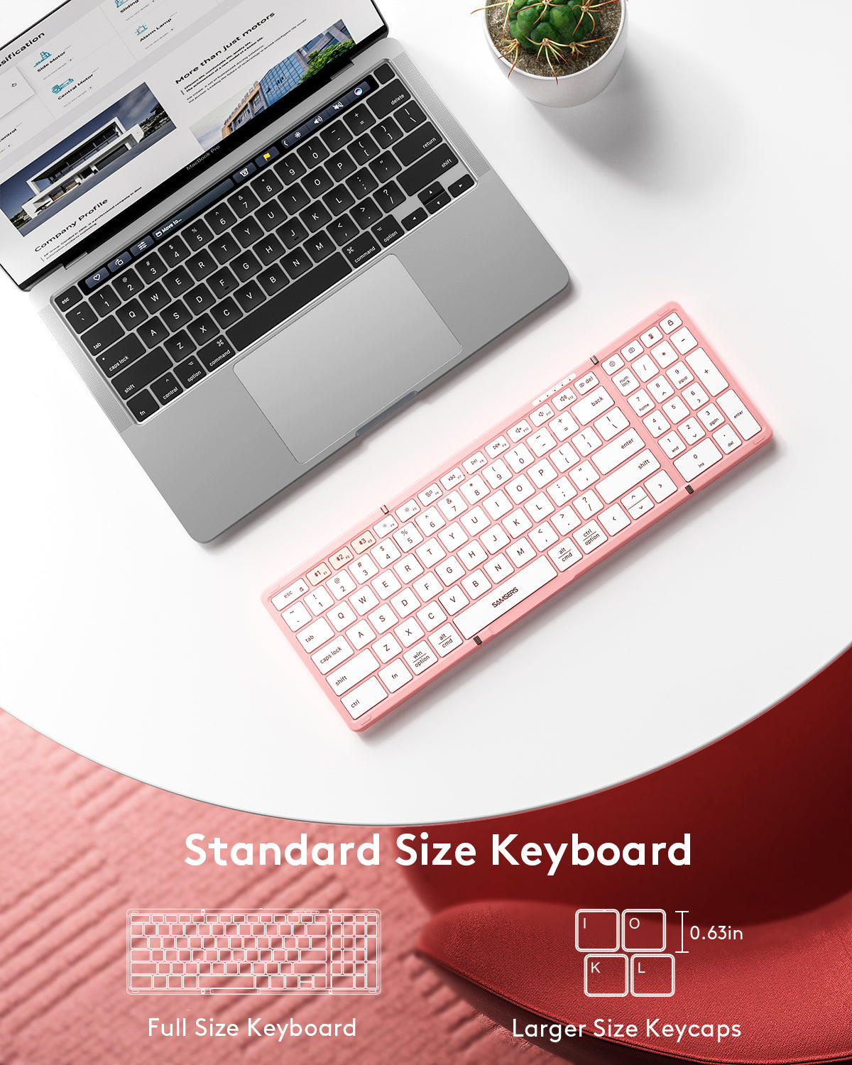 Foldable Keyboard with Numeric Keypad - KF06S