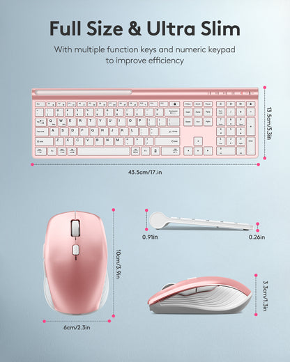 Ultra Slim Silent Keyboard and Mouse Set - HD306