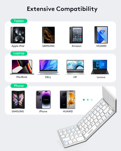 Dual Mode Folding Keyboard with Touchpad - KT03M