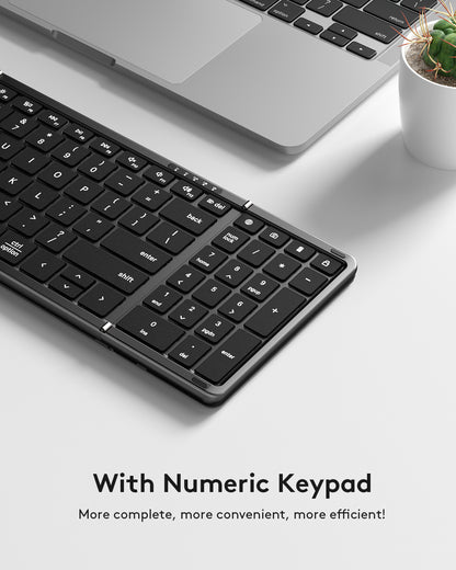 Foldable Keyboard with Numeric Keypad - KF06S