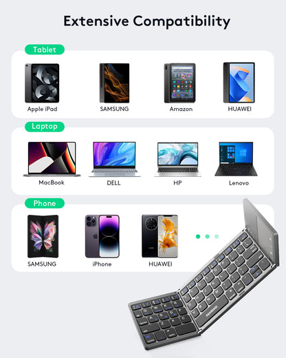 Dual Mode Folding Keyboard with Touchpad - KT03M