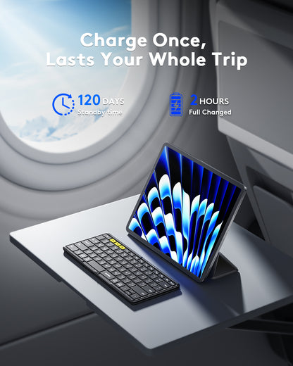 Full-Size Foldable Bluetooth Keyboard - KF08S